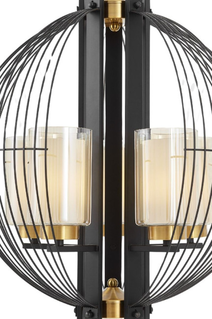 Подвесная люстра Lumina Deco Ponti LDP 1245-5 BK+MD Подвесная люстра Lumina Deco Ponti LDP 1245-5 BK+MD