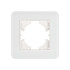 Рамка стеклянная на 1 пост Arlight FRM-OMALI-GS-1-WH 049648