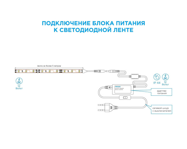 Блок питания Apeyron 12В 36Вт 3А IP44 с переключателем 03-76 Блок питания Apeyron 12В 36Вт 3А IP44 с переключателем 03-76