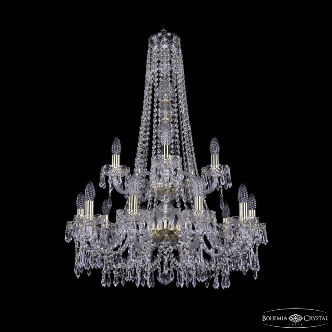 Подвесная люстра Bohemia Ivele Crystal 1403/10+5/240/h-92/2d G Подвесная люстра Bohemia Ivele Crystal 1403/10+5/240/h-92/2d G