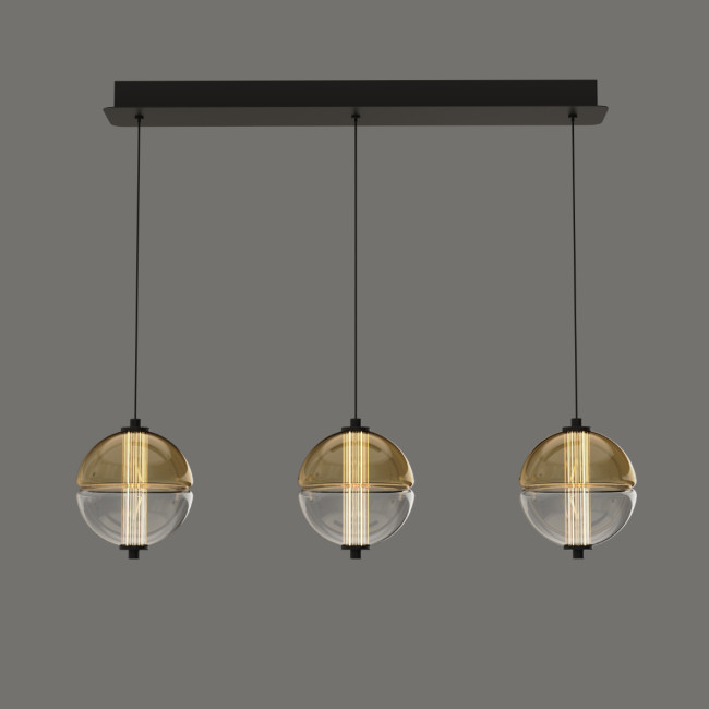 Подвесной светильник MD24022079-3B black/amber Подвесной светильник MD24022079-3B black/amber