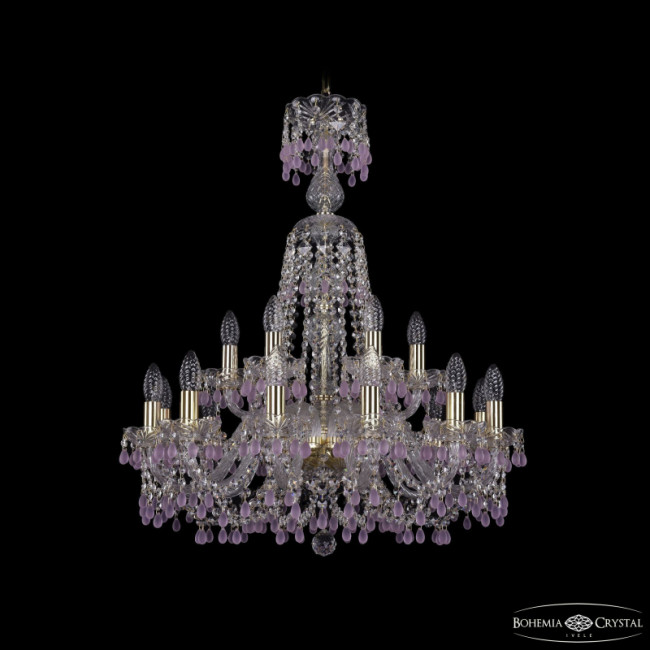 Подвесная люстра Bohemia Ivele Crystal 1410/12+6/240/XL-80 G V7010