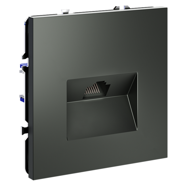 Розетка компьютерная Voltum S70 VLS060106 (титан) Розетка компьютерная Voltum S70 VLS060106 (титан)