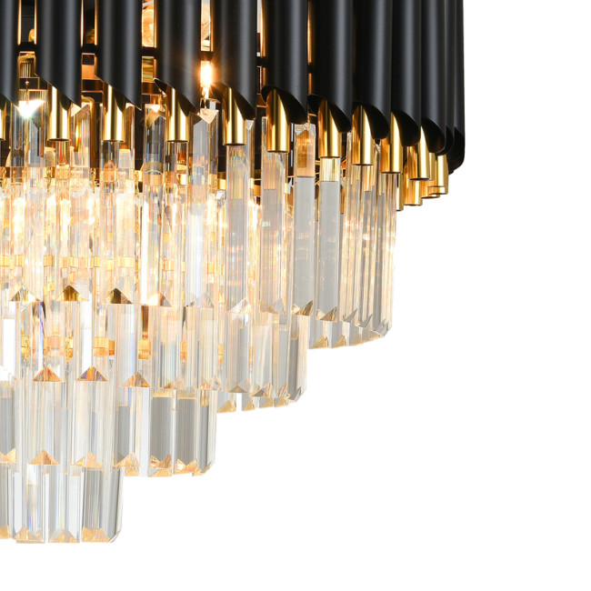 Подвесная люстра Natali Kovaltseva DARIAN 76017/10C GOLD BLACK Подвесная люстра Natali Kovaltseva DARIAN 76017/10C GOLD BLACK
