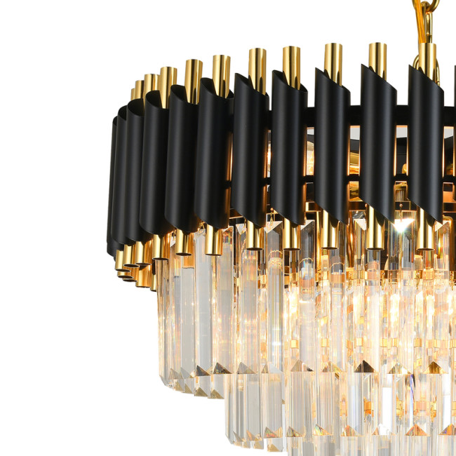 Подвесная люстра Natali Kovaltseva DARIAN 76017/10C GOLD BLACK Подвесная люстра Natali Kovaltseva DARIAN 76017/10C GOLD BLACK