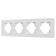 Рамка на 4 поста стеклянная Arlight FRM-OMALI-GS-4-WH 049700