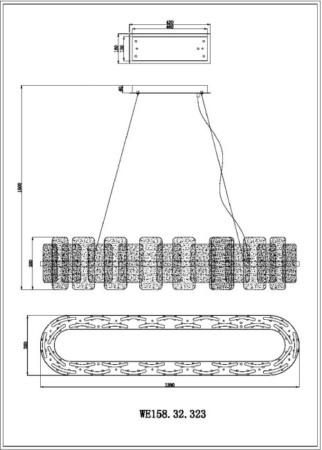 Подвесная люстра Wertmark Nelly WE158.32.323 Подвесная люстра Wertmark Nelly WE158.32.323