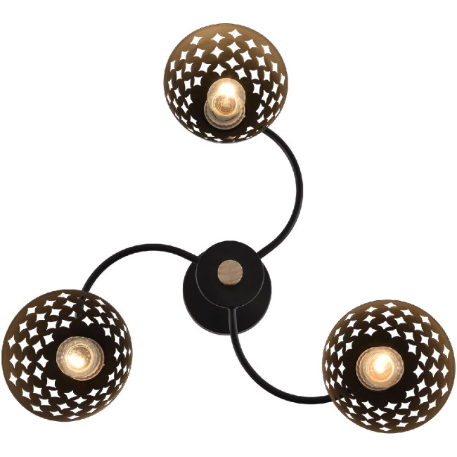 Люстра на штанге Reluce 01515-0.3-03 BK+WOOD Люстра на штанге Reluce 01515-0.3-03 BK+WOOD