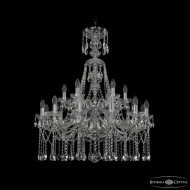 Подвесная люстра Bohemia Ivele Crystal 1413/12+6/300/XL-96/2d Ni