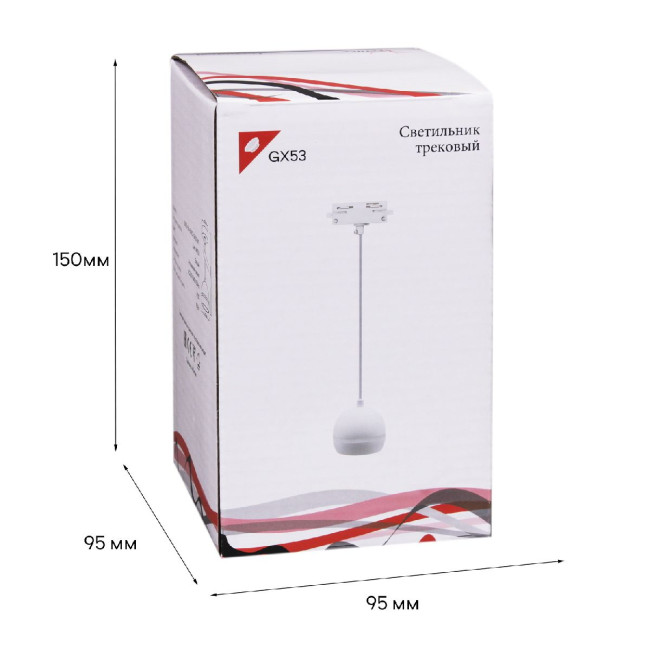 Трековый однофазный светильник Reluce 53015-0.9-001CT GX53 WT Трековый однофазный светильник Reluce 53015-0.9-001CT GX53 WT