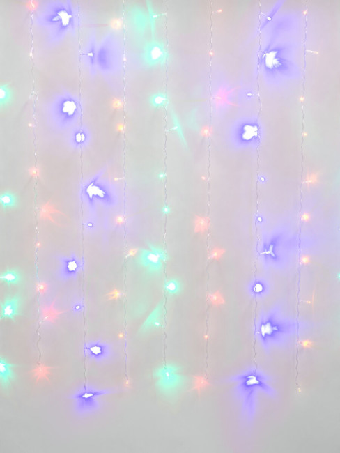 Уличная светодиодная гирлянда (UL-00007212) Uniel занавес 220V разноцветный ULD-C3020-240/STK Multi IP44 Уличная светодиодная гирлянда (UL-00007212) Uniel занавес 220V разноцветный ULD-C3020-240/STK Multi IP44