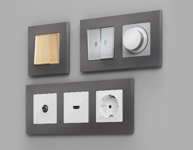 Рамка одноместная Ambrella Volt Qubi AF250651 Рамка одноместная Ambrella Volt Qubi AF250651