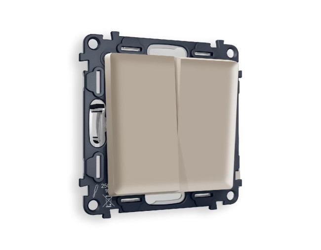 Комплект механизма 2-кл выключателя Ambrella Volt Alfa MA363010