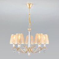 Подвесная люстра Eurosvet 60103/5 перламутровое золото