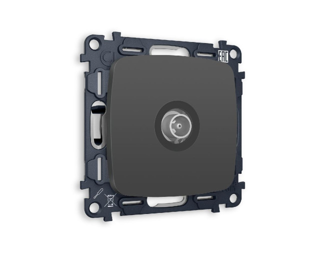 Комплект механизма TV розетки проходной 5-1000 MHz 4dB Ambrella Volt Omega MO913030 Комплект механизма TV розетки проходной 5-1000 MHz 4dB Ambrella Volt Omega MO913030