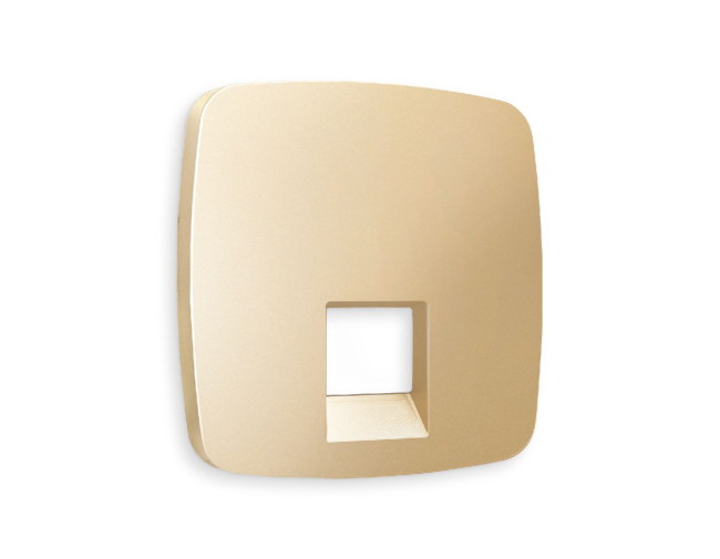 Лицевая панель для компьютерной/телефонной розетки RJ-45/RJ-11 Ambrella Volt Omega OP6120 Лицевая панель для компьютерной/телефонной розетки RJ-45/RJ-11 Ambrella Volt Omega OP6120