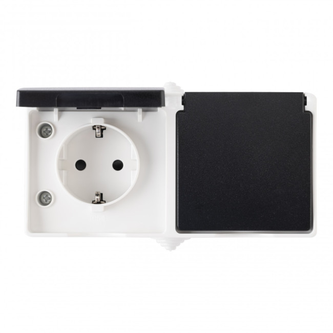 Розетка двойная с заземлением Arte Milano 309.40-2.grey Розетка двойная с заземлением Arte Milano 309.40-2.grey