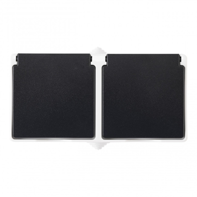 Розетка двойная с заземлением Arte Milano 309.40-2.grey Розетка двойная с заземлением Arte Milano 309.40-2.grey