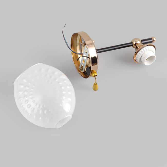 Бра IMEX MD.4144-1-W-BK+FGD Бра IMEX MD.4144-1-W-BK+FGD