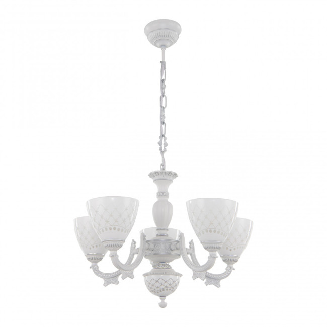 Подвесная люстра Arte Milano 343837/5 WT+SL Подвесная люстра Arte Milano 343837/5 WT+SL