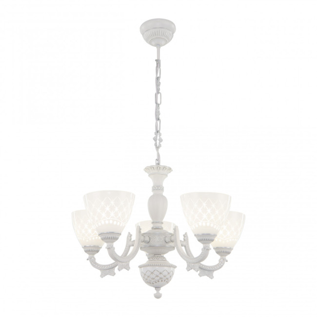 Подвесная люстра Arte Milano 343837/5 WT+SL Подвесная люстра Arte Milano 343837/5 WT+SL