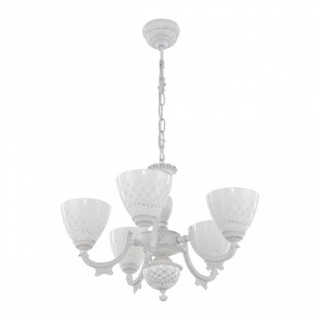 Подвесная люстра Arte Milano 343837/5 WT+SL Подвесная люстра Arte Milano 343837/5 WT+SL