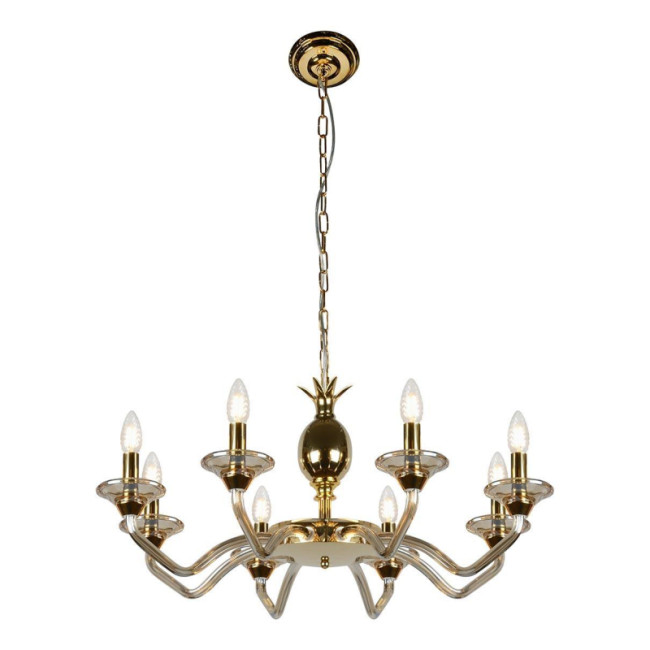 Подвесная люстра iLamp Flo YT2049-8 GD+COG Подвесная люстра iLamp Flo YT2049-8 GD+COG