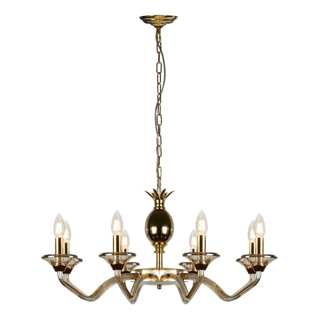 Подвесная люстра iLamp Flo YT2049-8 GD+COG Подвесная люстра iLamp Flo YT2049-8 GD+COG