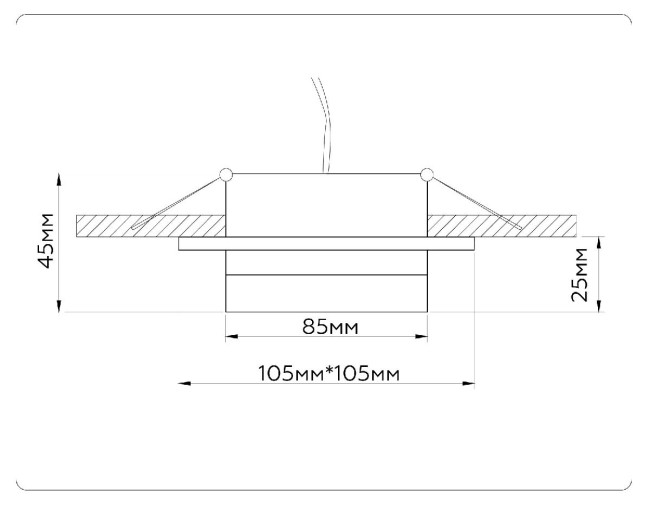 Встраиваемый светильник Ambrella Light GX53 Acrylic Tech Techno Spot TN52421 Встраиваемый светильник Ambrella Light GX53 Acrylic Tech Techno Spot TN52421