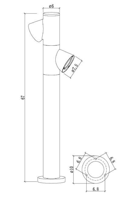 Ландшафтный светильник Arte Lamp Brooklyn A2063PA-2BK Ландшафтный светильник Arte Lamp Brooklyn A2063PA-2BK