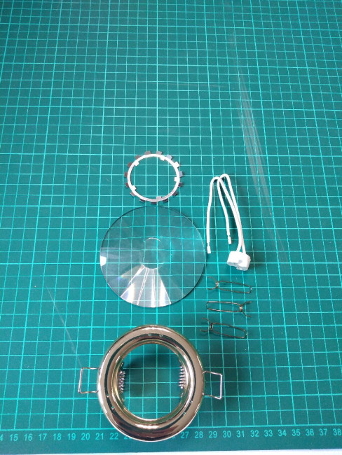 Встраиваемый светильник Elvan TCH-736/2-G-9-Ch