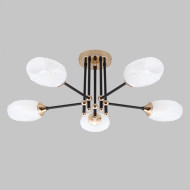 Потолочная люстра IMEX MD.4144-5-S-BK+FGD