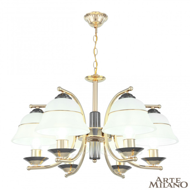 Подвесная люстра Arte Milano Florentia-1240 301240/6 Bk/Gd Подвесная люстра Arte Milano Florentia-1240 301240/6 Bk/Gd