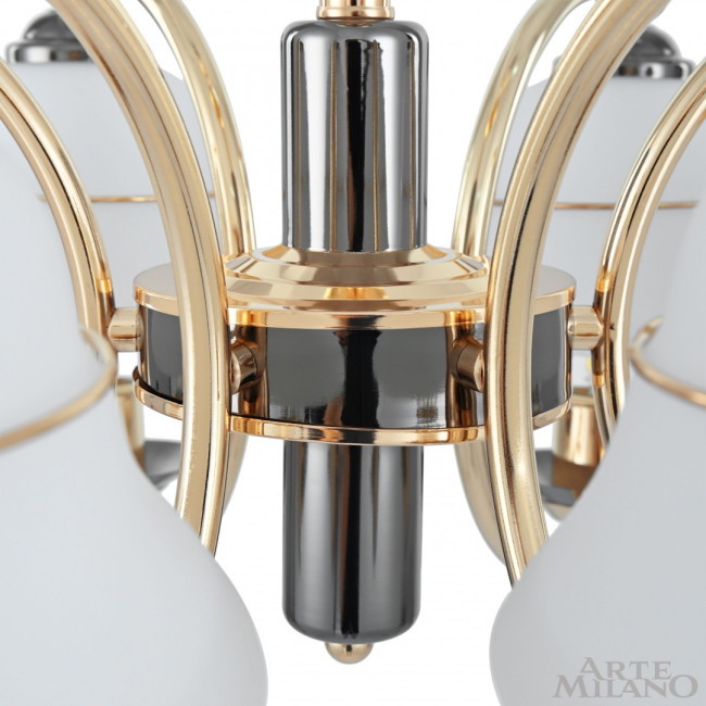 Подвесная люстра Arte Milano Florentia-1240 301240/6 Bk/Gd Подвесная люстра Arte Milano Florentia-1240 301240/6 Bk/Gd