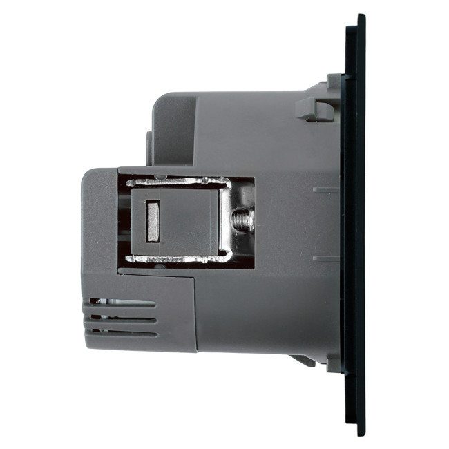 Розетка 1-местная з/ш с/з 16А + USB + Type C (механизм) Stekker Мия 250В 20W RST16-3119-05 черный бархат 50452 Розетка 1-местная з/ш с/з 16А + USB + Type C (механизм) Stekker Мия 250В 20W RST16-3119-05 черный бархат 50452