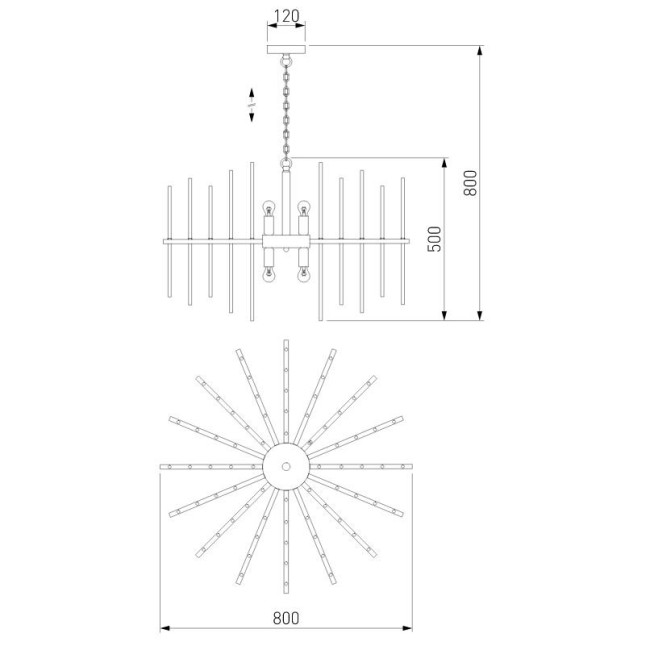 Подвесная люстра Bogates Allure 356/8 Smart Подвесная люстра Bogates Allure 356/8 Smart