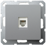 Интернет розетка Jasmart цвет алюминий разъем RJ45 (8/8) G6105S