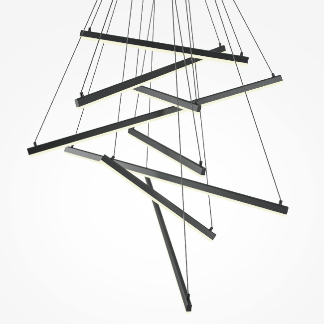 Каскадная люстра Maytoni Line MOD016PL-L96BK Каскадная люстра Maytoni Line MOD016PL-L96BK