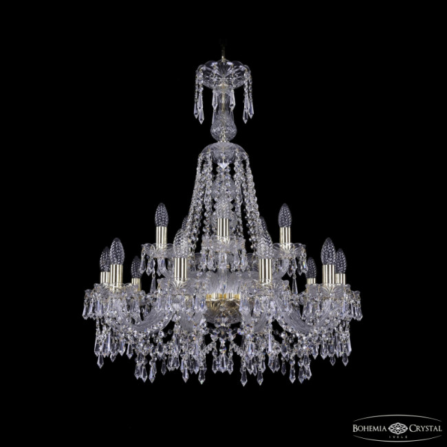 Подвесная люстра Bohemia Ivele Crystal 1403/10+5/240/XL-80 G Подвесная люстра Bohemia Ivele Crystal 1403/10+5/240/XL-80 G