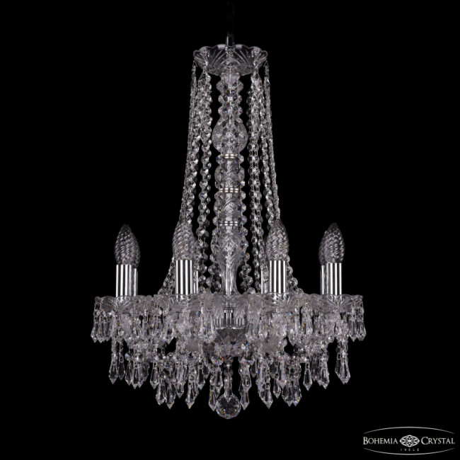 Подвесная люстра Bohemia Ivele Crystal 1403/8/141/h-59 Ni Подвесная люстра Bohemia Ivele Crystal 1403/8/141/h-59 Ni