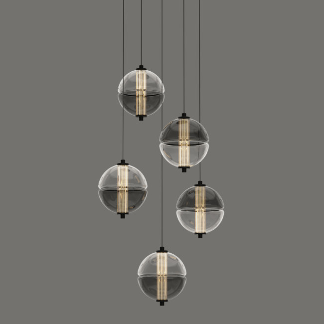 Подвесной светильник MD24022079-5A black/smoky Подвесной светильник MD24022079-5A black/smoky