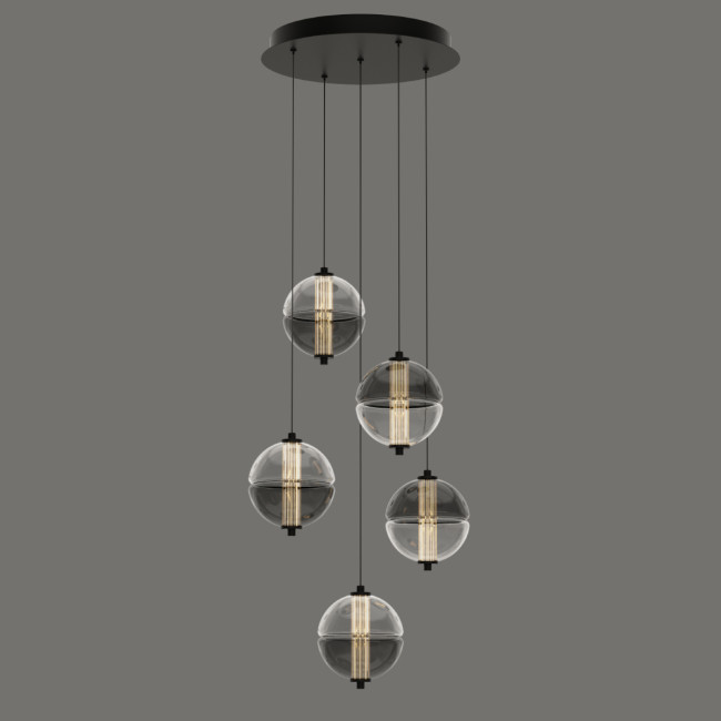 Подвесной светильник MD24022079-5A black/smoky Подвесной светильник MD24022079-5A black/smoky