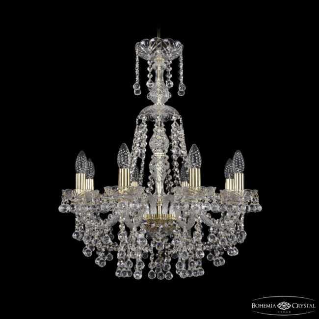 Подвесная люстра Bohemia Ivele Crystal 1409/8/195/XL-68 G