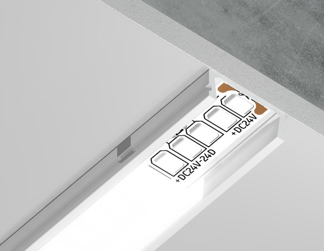 Алюминиевый накладной профиль Ambrella Light Alum Profile GP1700WH Алюминиевый накладной профиль Ambrella Light Alum Profile GP1700WH