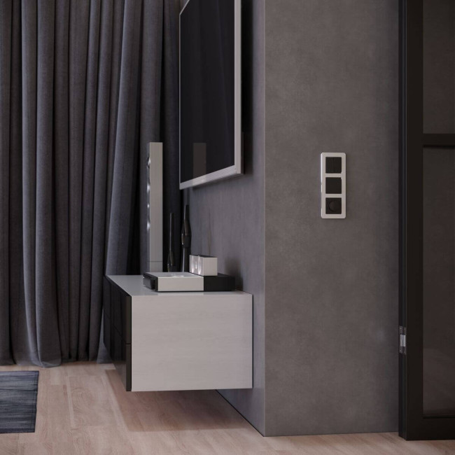 Рамка на 3 поста Werkel Platinum алюминий 4690389184475 W0032606 Рамка на 3 поста Werkel Platinum алюминий 4690389184475 W0032606