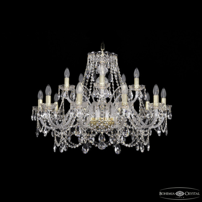 Подвесная люстра Bohemia Ivele Crystal 1411/10+5/300 G