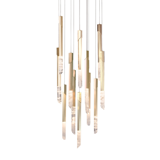 Каскадная люстра Delight Collection Vita MD7747-12B (new) br.brass