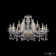 Подвесная люстра Bohemia Ivele Crystal 1413/12+6/360 G