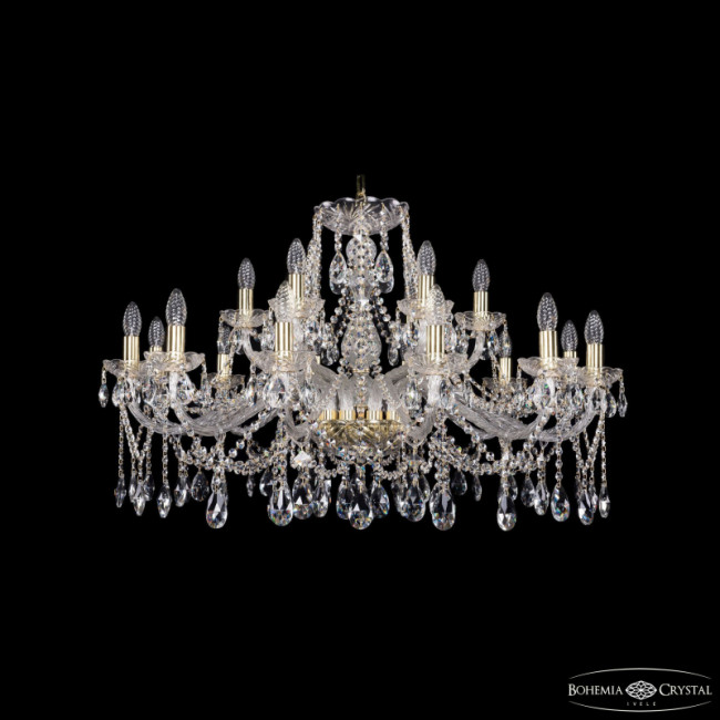 Подвесная люстра Bohemia Ivele Crystal 1413/12+6/360 G