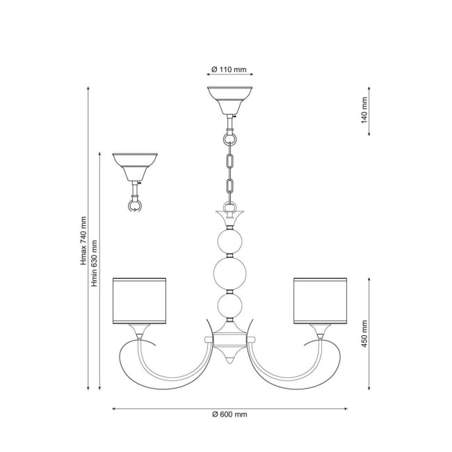 Подвесная люстра Lucia Tucci Bregatto 100.5 Подвесная люстра Lucia Tucci Bregatto 100.5